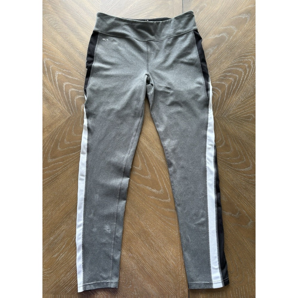 Lauren Ralph Lauren Womens‎ Gray Side Stripe Activewear Leggings Size M